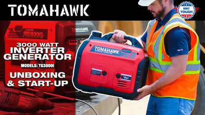 Tomahawk 3000W Super Quiet Inverter Generator for Glamping | TG3000i