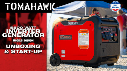 Tomahawk 5500W Super Quiet Inverter Generator for Glamping | TG5500i