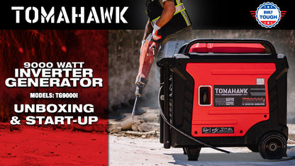 Tomahawk 10,500W Electric Start Inverter Generator | TG9000i