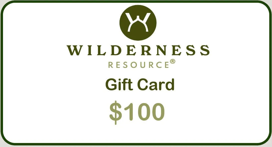 Gift cards of different values, starting at $25 up to $1000, offering the flexibility to choose from a wide range of outdoor equipment.
